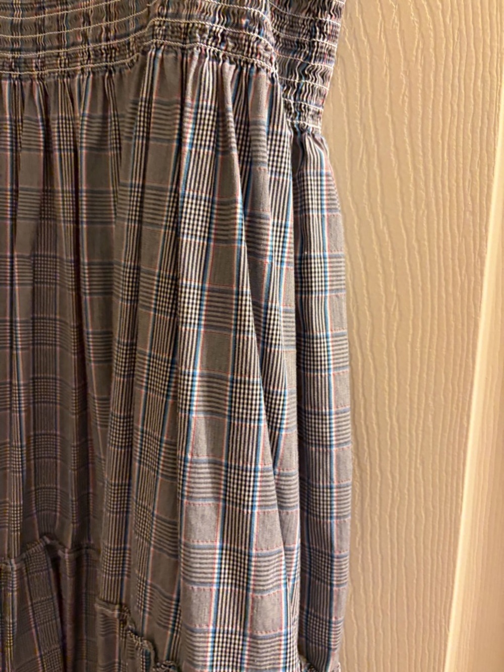 Hill House Blue and Grey Plaid Smocked Nap Dress - Picture 5 of 8